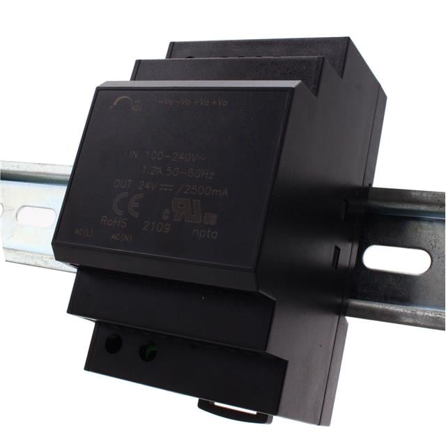 PW-245 by Brainboxes - AC/DC DIN RAIL SUPPLY 24V 60W