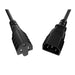 PWCD-515RC14-10A-01F-BLK by Unirise USA - CORD 5/15R - C14 18AWG BLACK 1FT