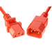 PWCD-C13C14-15A-02F-RED by Unirise USA - CORD C13 - C14 14AWG RED 2FT