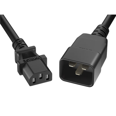 PWCD-C13C20-15A-02F-BLK by Unirise USA - CORD C13 - C20 14AWG BLACK 2FT