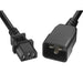 PWCD-C13C20-15A-04F-BLK by Unirise USA - CORD C13 - C20 14AWG BLACK 4FT