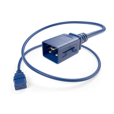 PWCD-C19C20-20A-04F-BLU-P by Unirise USA - CORD 12AWG IEC320-C19 TO -C20 4