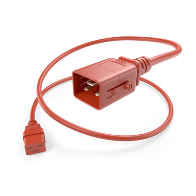 PWCD-C19C20-20A-06F-RED-P by Unirise USA - CORD 12AWG IEC320-C19 TO -C20 6