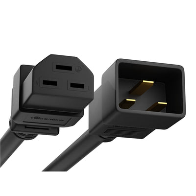 PWCD-C20C21-20A-03F-BLK by Unirise USA - CORD C20 - C21 12AWG BLACK 3FT