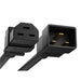 PWCD-C20C21-20A-03F-BLK by Unirise USA - CORD C20 - C21 12AWG BLACK 3FT