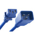 PWCD-C13C20-15A-02F-BLU by Unirise USA - CORD C13 - C20 14AWG BLUE 2FT