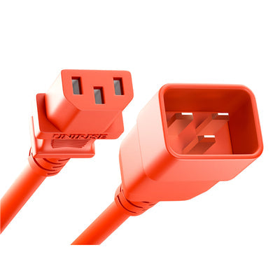 PWCD-C13C20-15A-08F-RED by Unirise USA - CORD C13 - C20 14AWG RED 8FT