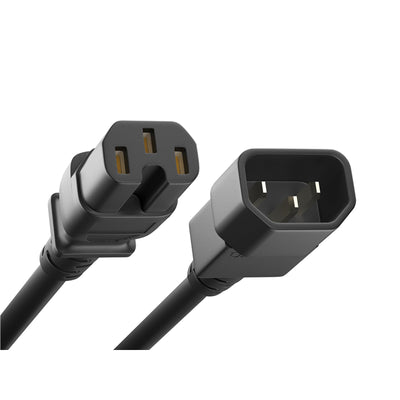 PWCD-C14C15-15A-11F-BLK by Unirise USA - CORD C14 - C15 14AWG BLACK 11FT