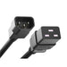 PWCD-C14C19-15A-03F-BLK by Unirise USA - CORD C14 - C19 14AWG BLACK 3FT