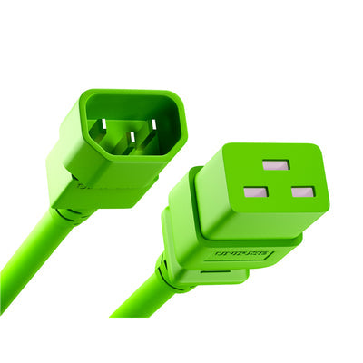 PWCD-C14C19-15A-02F-GRN by Unirise USA - CORD C14 - C19 14AWG GREEN 2FT