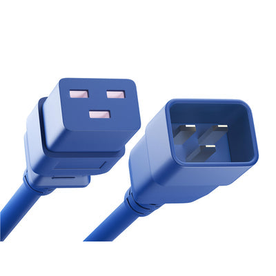 PWCD-C19C20-20A-05F-BLU by Unirise USA - CORD C19 - C20 12AWG BLUE 5FT