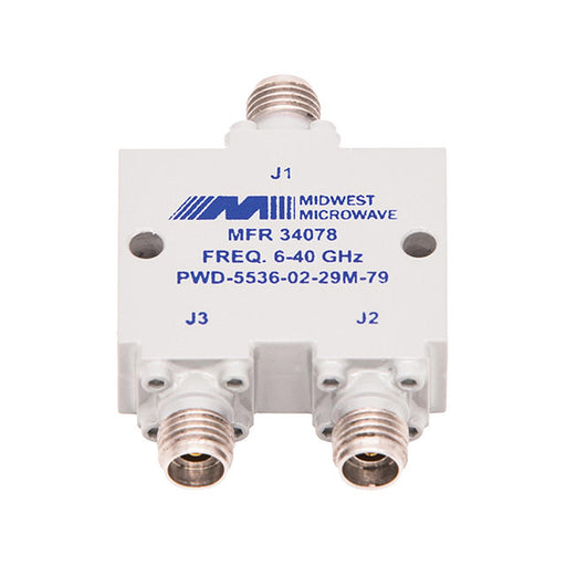 PWD-5536-02-29M-79 by Cinch Connectivity Solutions Midwest Microwave - 2.92MM PWER DIVIDER 2WAY 6-40GHZ