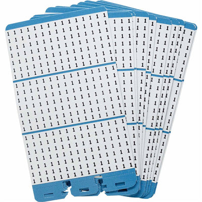 PWM-1 by Brady Corporation - WIRE MARKER BK ON WH 1=10PCS