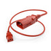 PWRC13C1404FRED-P by Unirise USA - P-LOCK CABLE C13-C14 RED 4FT