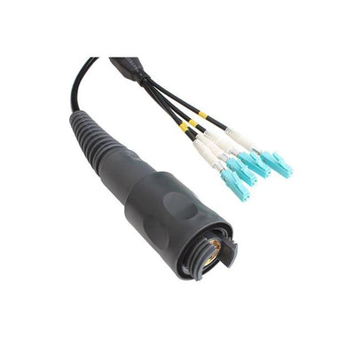 PXEB5402B025 by Bulgin - CABLE ASSY 4CH M-LC OM1 25M