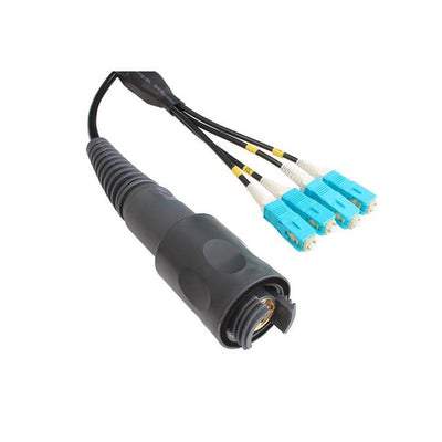 PXEB5403B100 by Bulgin - CABLE ASSY 4CH M-SC OM1 100M