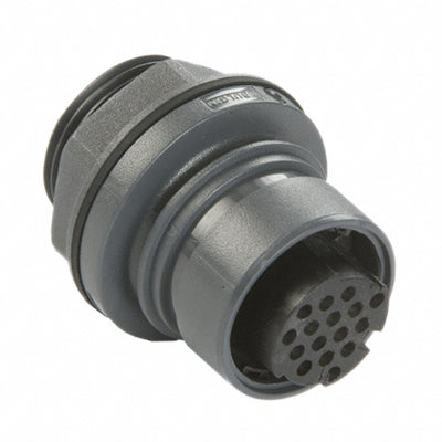 PXP6012/16S/CR by Bulgin - CONNECTOR RECPT HSG FMALE 16POS PNL MT