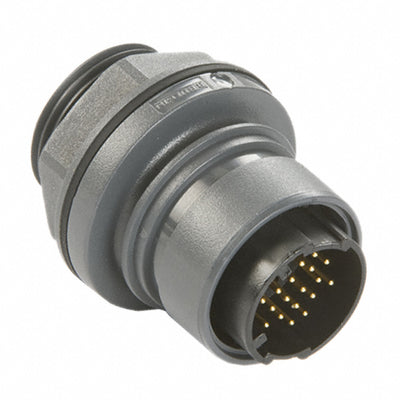 PXP6012/22P/CR by Bulgin - CONNECTOR RECPT HSG MALE 22POS PNL MT