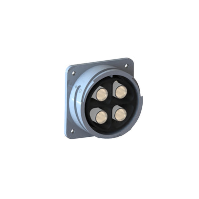 PXP9012/04/S by Bulgin - RCPT FLANGE MNT 4POS W/SKT 1/0