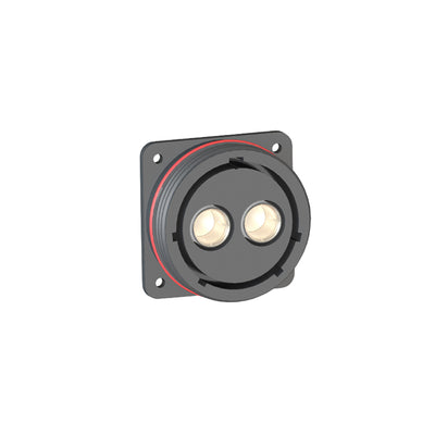 PXP9052/02/S by Bulgin - RCPT FLANGE MNT 2POS W/SKT 4/0