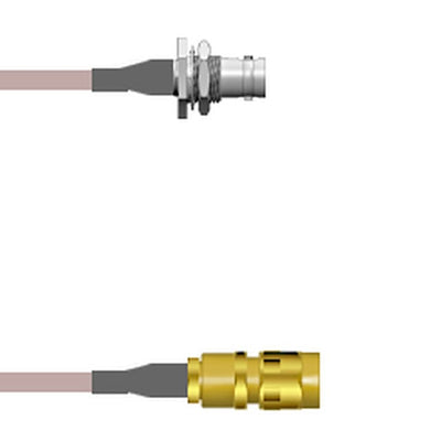 Q-0103A00010.5F by Amphenol Custom Cable - BNC-SJB/SMA-SP G178 0.5F