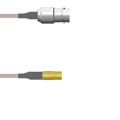 Q-0200Z00010.5M by Amphenol Custom Cable - CABLE ASSY BNC-MCX JK RG178 19.69