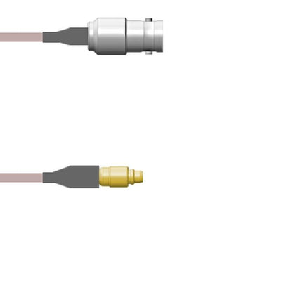 Q-0201P0001001M by Amphenol Custom Cable - CABLE ASY BNC-MMCX J TO P RG178 1M
