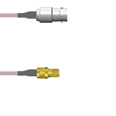 Q-0202T0001012i by Amphenol Custom Cable - CABLE ASSY BNC-SMA JACK RG178 12