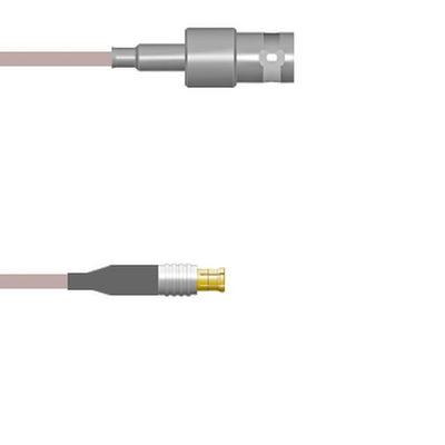 Q-0301F0005018i by Amphenol Custom Cable - CABLE ASY BNC-MCX J TO P RG316 18