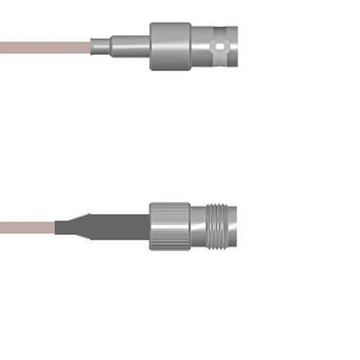Q-0304G0005001M by Amphenol Custom Cable - CABLE ASSY BNC-TNC JACK RG316 1M