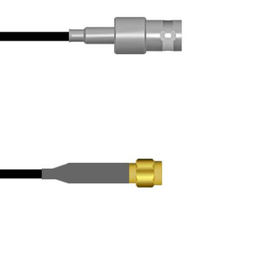 Q-0306800032.5M by Amphenol Custom Cable - CABLE ASSY RP-SMA-BNC RG174 2.5M