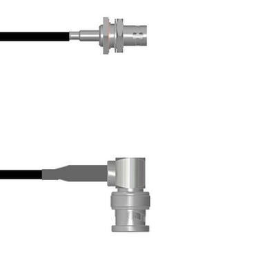 Q-0400D0003003i by Amphenol Custom Cable - CABLE ASSY BNC JCK TO PLG RG174 3