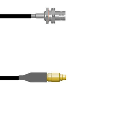 Q-0401Q0003.75M by Amphenol Custom Cable - CABLE ASSY BNC-MMCX RG174 29.53