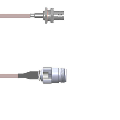 Q-040200005003i by Amphenol Custom Cable - CABLE ASSY BNC-N-TYP JACK RG316 3