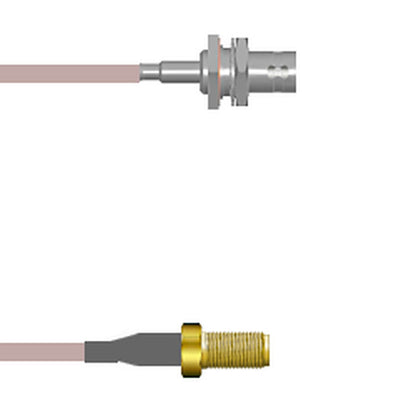 Q-0402V0005.25M by Amphenol Custom Cable - BNC-SJB/SMA-SJ G316 0.25M