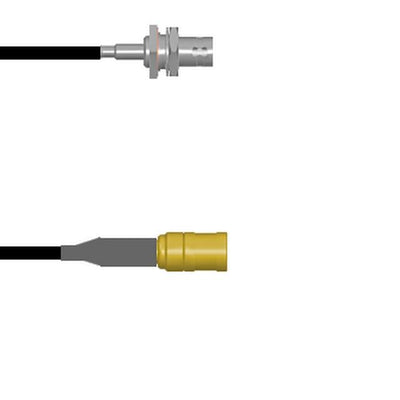 Q-0403W0003012i by Amphenol Custom Cable - CABLE ASY BNC-SMB J TO P RG174 12