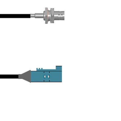 Q-0405E0003001M by Amphenol Custom Cable - CABLE ASSY BNC-FAKRA JACK RG174 1M