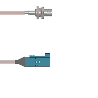 Q-0405E0005018i by Amphenol Custom Cable - CABLE ASSY BNC-FAKRA JCK RG316 18