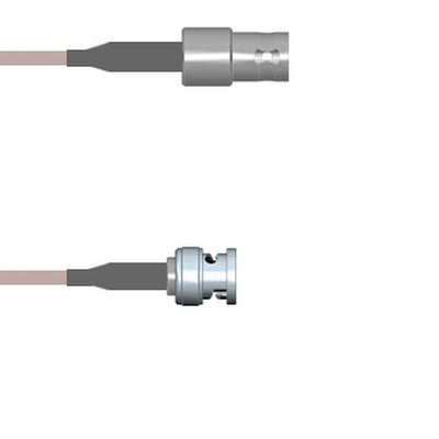 Q-0500O000S.75M by Amphenol Custom Cable - CABLE ASY BNC J TO P RG179 29.53