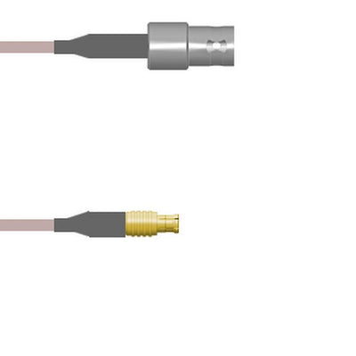 Q-0501C000S0.5M by Amphenol Custom Cable - CABLE ASSY BNC-MCX RG179 19.69