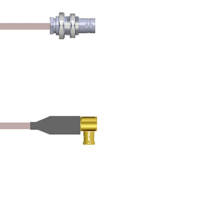 Q-07017000R2.5M by Amphenol Custom Cable - CABLE ASSY BNC-MCX RG316 DB 2.5M