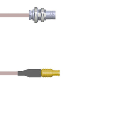 Q-0701D000R108i by Amphenol Custom Cable - CABLE ASSY BNC-MCX J-P RG316 DB 9