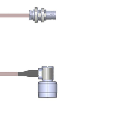 Q-0702D000R003M by Amphenol Custom Cable - CABLE ASSY BNC-N-TYPE RG316 DB 3M