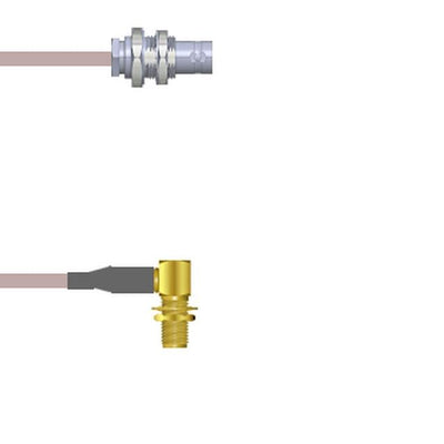 Q-0702Q000R003M by Amphenol Custom Cable - CABLE ASSY BNC-SMA JCK RG316 DB 3M