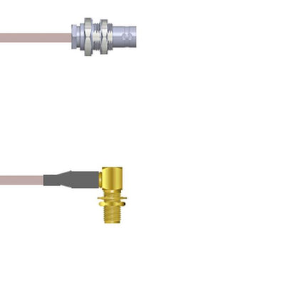 Q-0702Q000R072i by Amphenol Custom Cable - CABLE ASSY BNC-SMA JCK RG316 DB 6