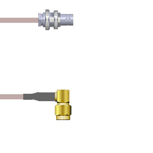 Q-07035000R003M by Amphenol Custom Cable - CABLE ASSY BNC-SMA J-P RG316 DB 3M