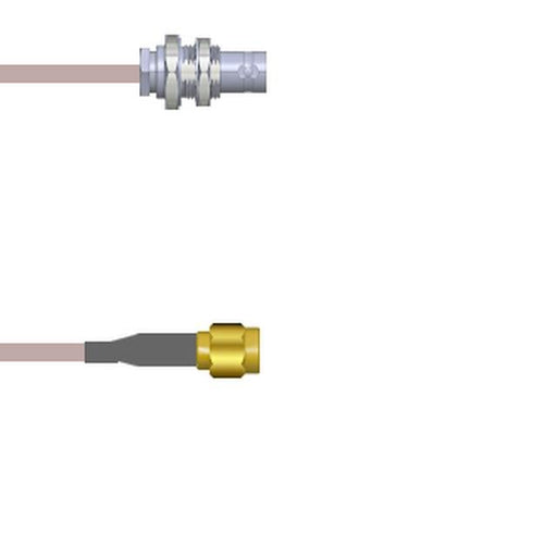 Q-0703C000R2.5M by Amphenol Custom Cable - CABLE ASSY BNC-SMA RG316 DB 2.5M