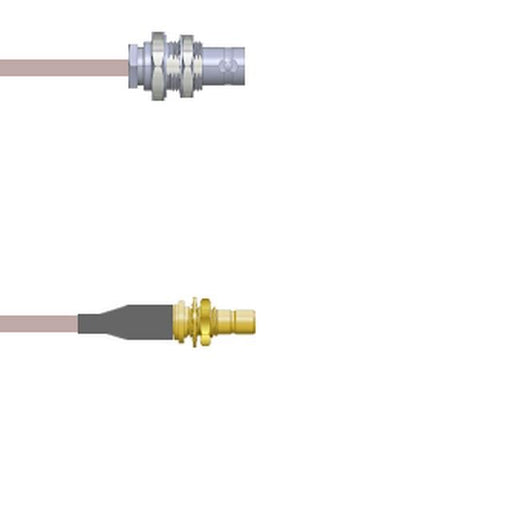 Q-0703O000R2.5M by Amphenol Custom Cable - CABLE ASSY BNC-SMB JACK RG316 2.5M