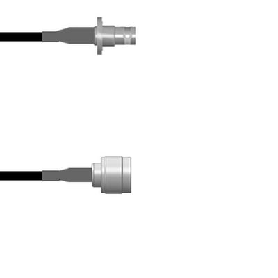 Q-0802N0008.25M by Amphenol Custom Cable - CABLE ASSY BNC-N-TYPE RG58 9.843
