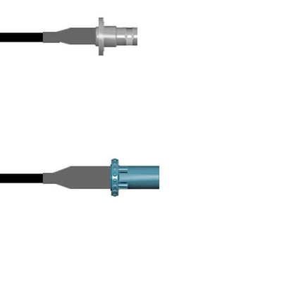 Q-0805B0008.25M by Amphenol Custom Cable - CABLE ASSY BNC-FAKRA RG58 9.843